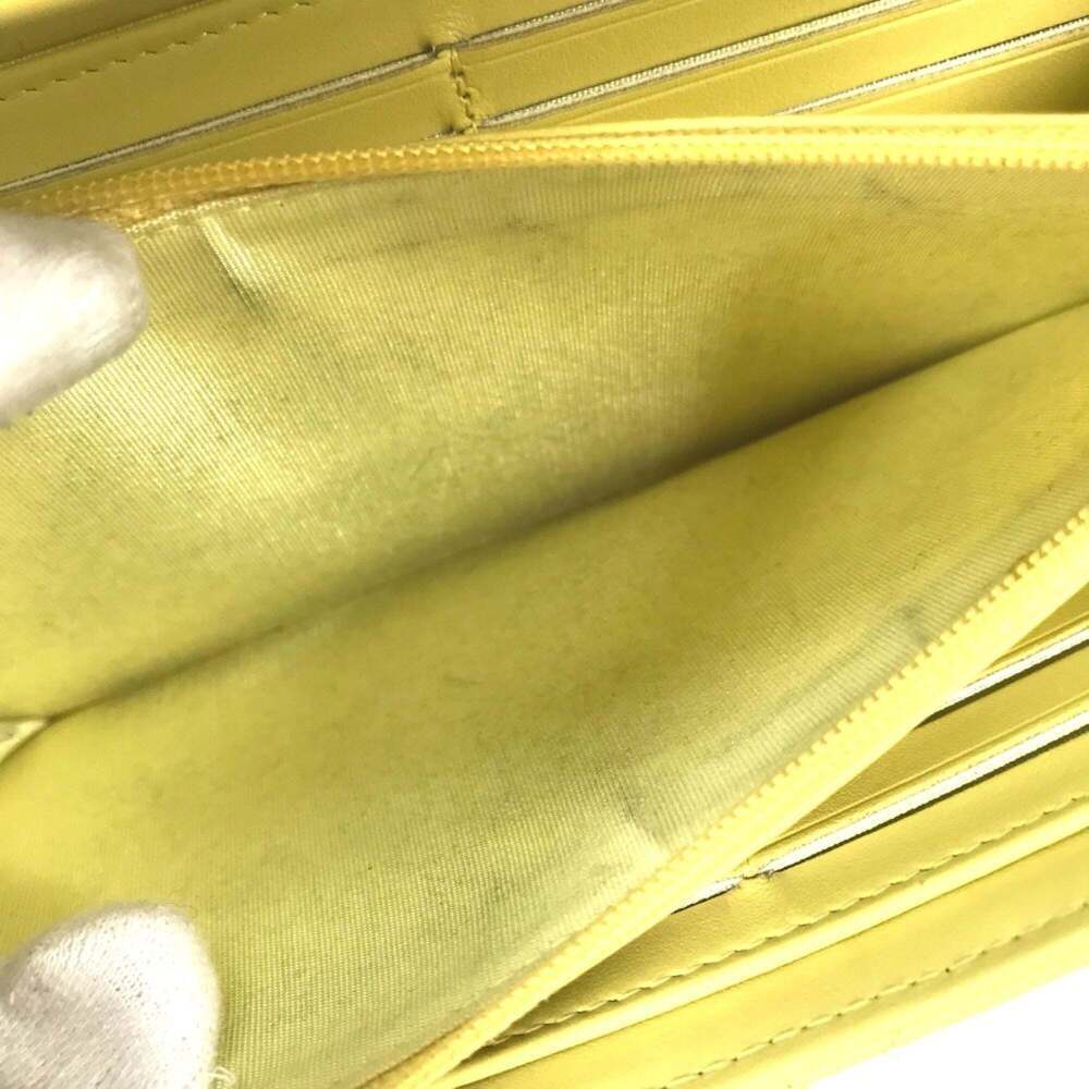 CHANEL Yellow Caviar Leather Logo Wallet - Picture 14 of 16